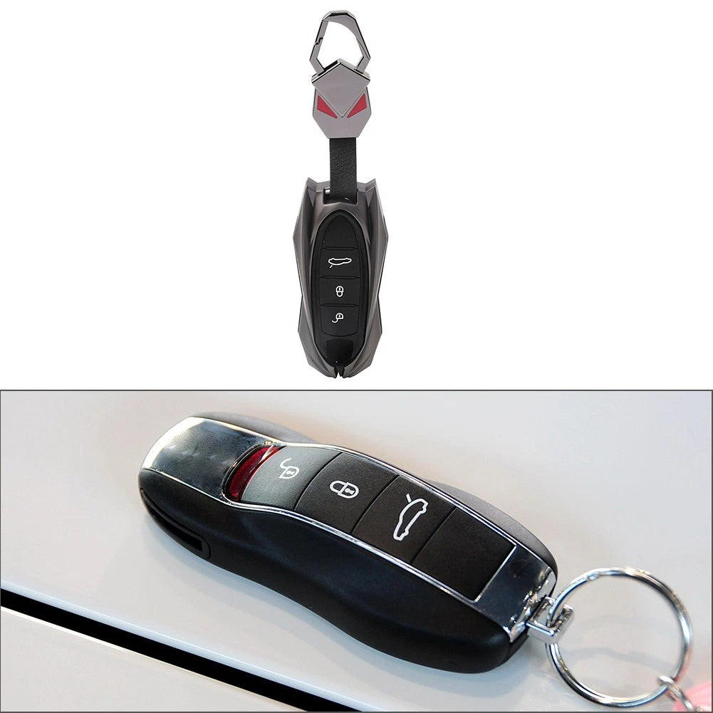 Remote Key Shell Case for Porsche 718 911 Macan Cayenne Cayman Boxster (2016–2023)