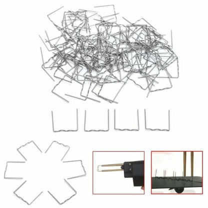 100pcs Flat Staples 0.6mm Flat Staples Stapler For Car Auto Weld