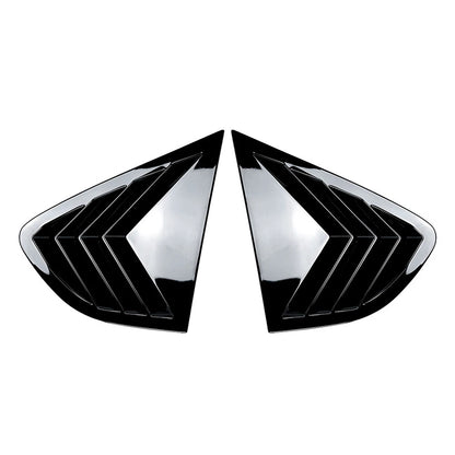 Glossy Black Rear Window Louver Shutter Cover Trim for BMW X4 (2014–2018)