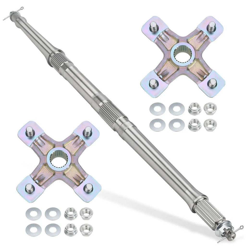 Rear Axle Shaft & Wheel Hubs Kit for Yamaha Raptor 350 YFM350 YFM350R (2004–2013)