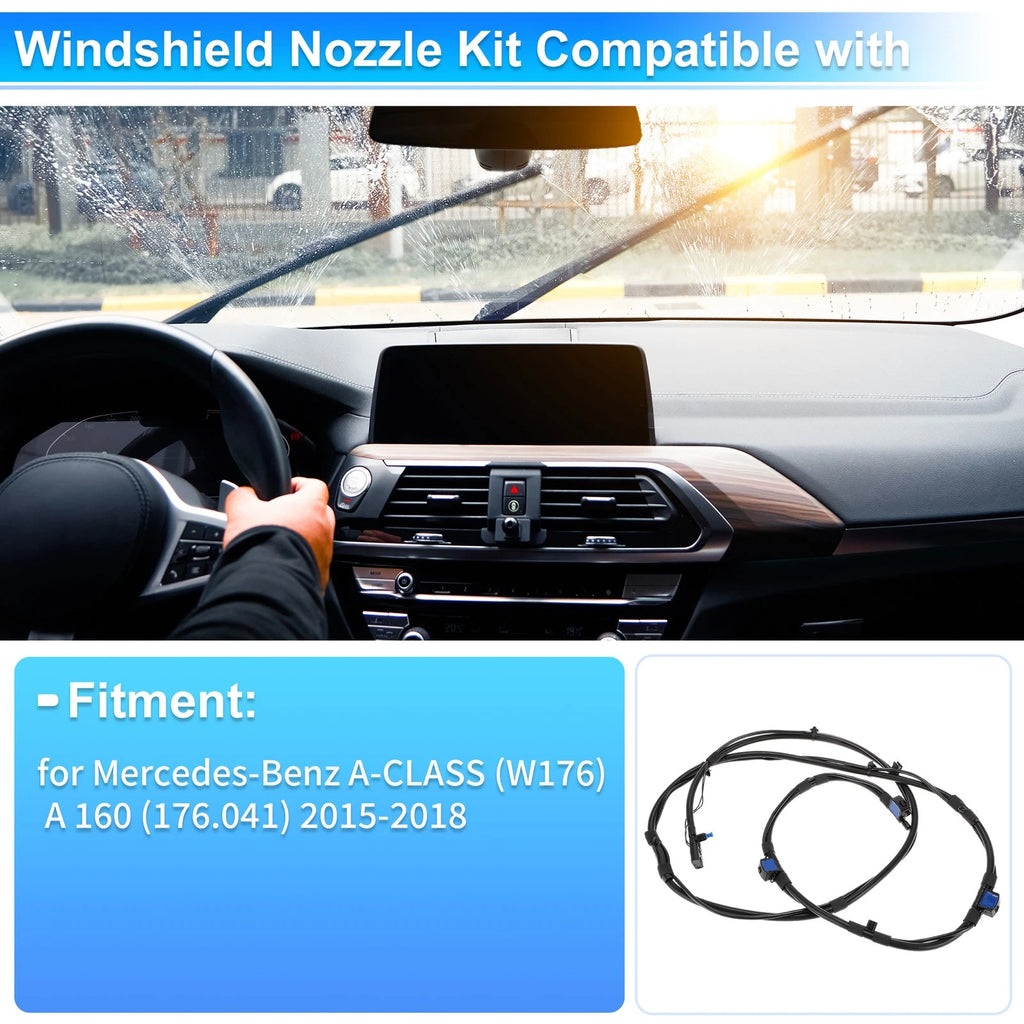 Windshield Washer Nozzle Kit for Mercedes-Benz A-Class W176 (2013–2018)