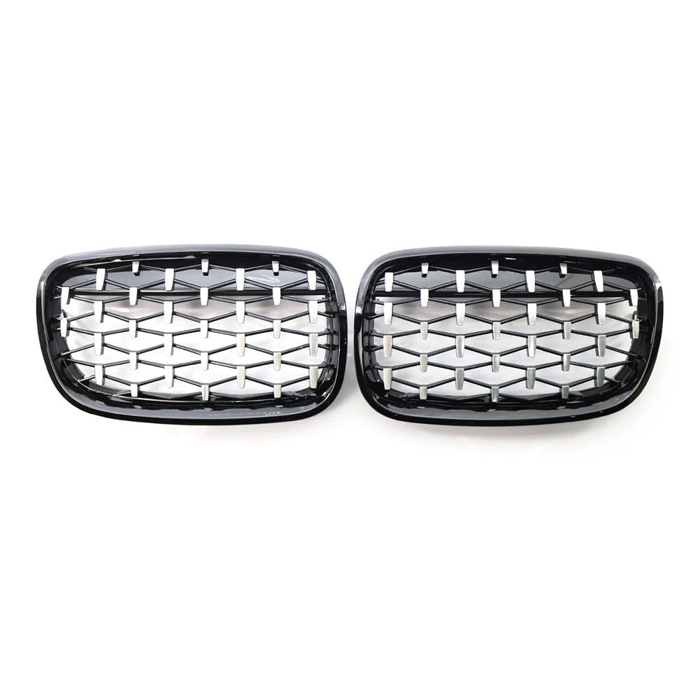 Front Bumper Kidney Grill Diamond Grille For BMW X5 X6 E70 E71