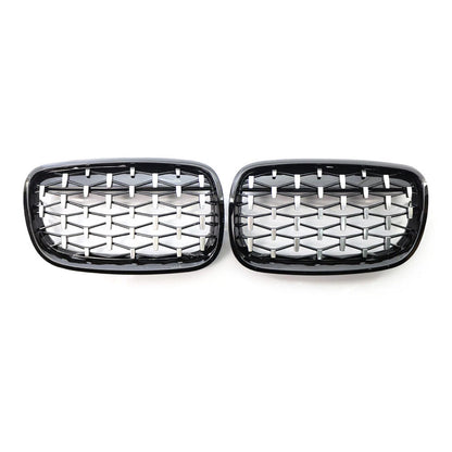 Front Bumper Kidney Grill Diamond Grille For BMW X5 X6 E70 E71