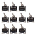 10X Toggle Switch 12V 24V 220V 230V 10A ON OFF 2 Pin