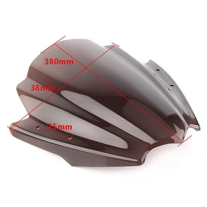 Universal Front Windshield for Motorcycle with 7/8" 1" Handlebar (Universal)