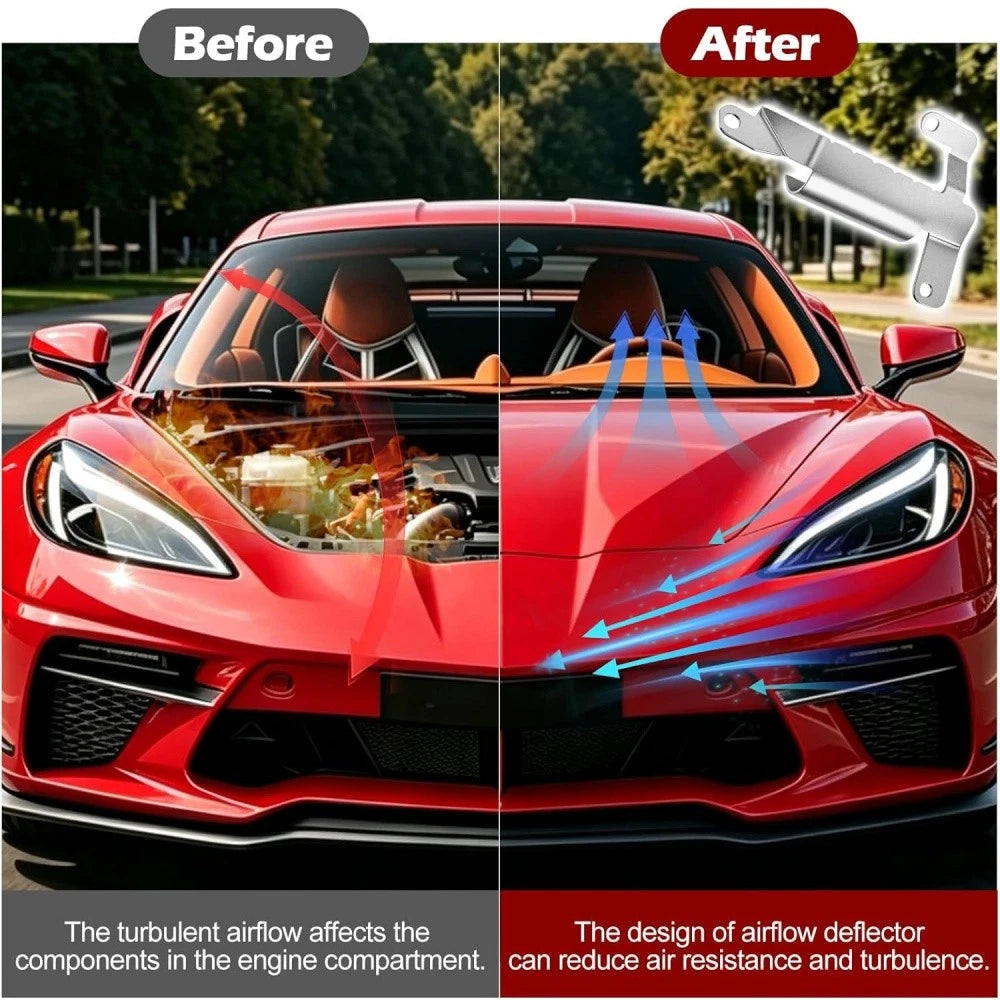 2X Underbody Air Deflector for C8 Corvette (2020–2025) 85580653 85580654