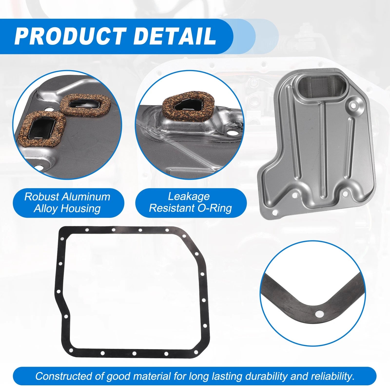 Transmission Filter Oil Pan Gasket Kit Replacement for Lexus GS300 (1998–2005)
