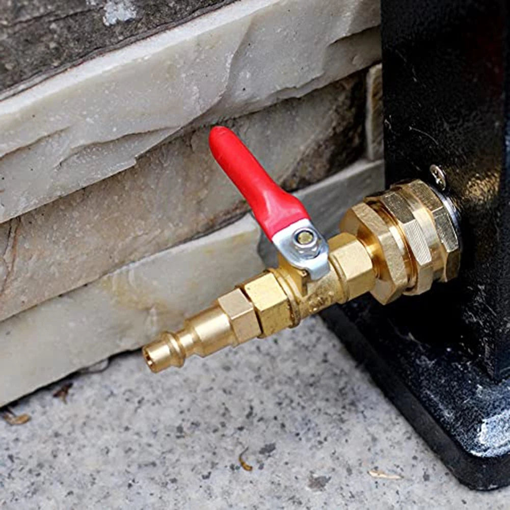 Brass Water Blowing Adapter for RVs Campers (Standard Size Threads)