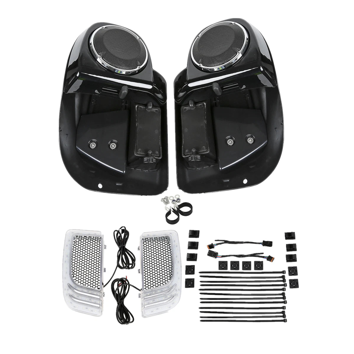 Lower Vented Fairing & 6.5" Speakers for Harley Touring Glide (2014–2024)