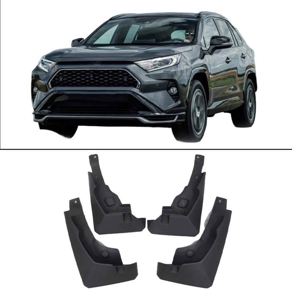 Plastic Mud Flaps for Toyota RAV4 XA50 For Hybrid 2019-2023 Direct Fit
