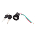 Ignition Switch Lock Replacement 3 Wires for Scooter Motorcycle 2 Keys (—)