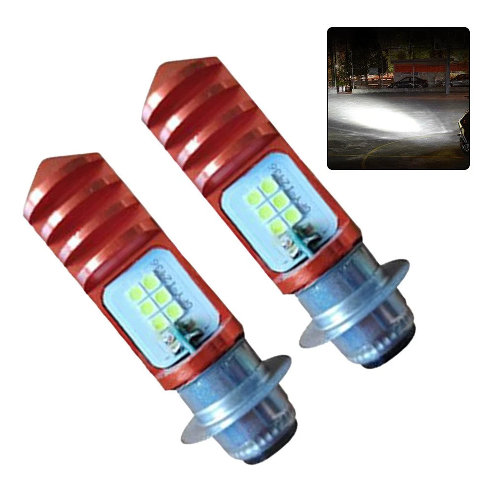 2X LED Headlight Bulbs for Electric Motorcycle