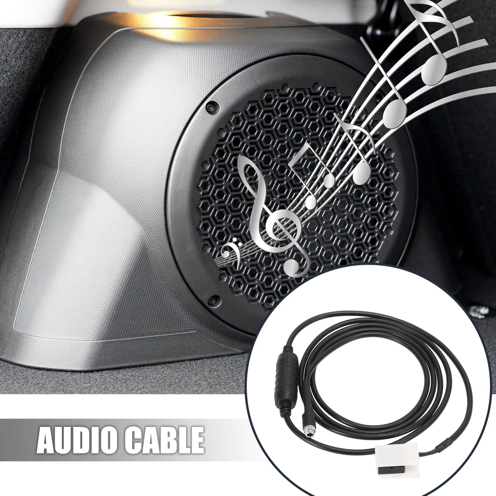3.5mm AUX Audio Input Adapter Cable for BMW 750Li (2006–2008)