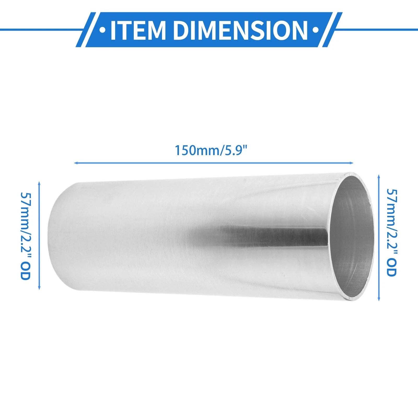 Intercooler Pipe 57mm/2.2"OD for