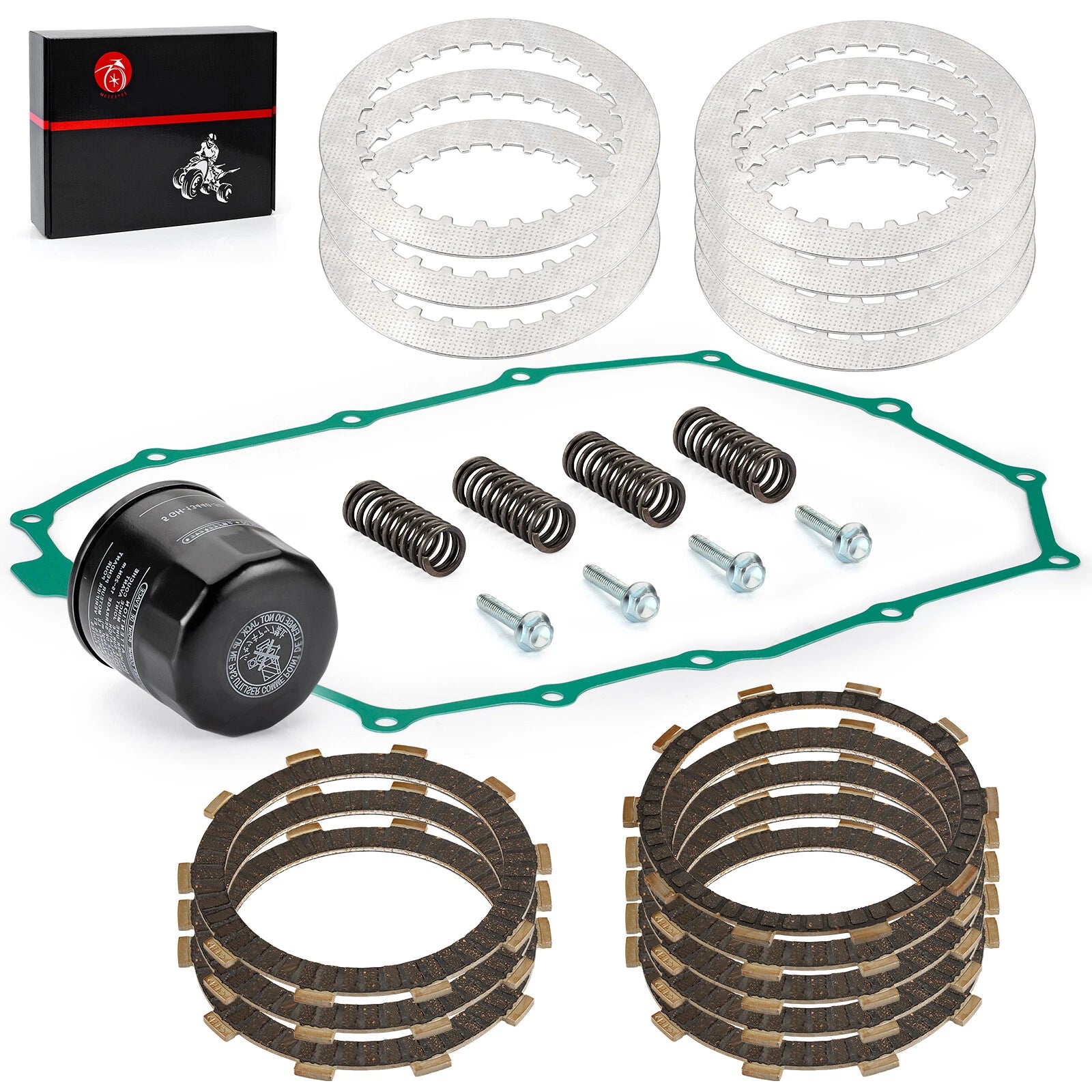 Clutch Friction Plates Kit for Honda Shadow Spirit 750 VT750DC (2001–2003)