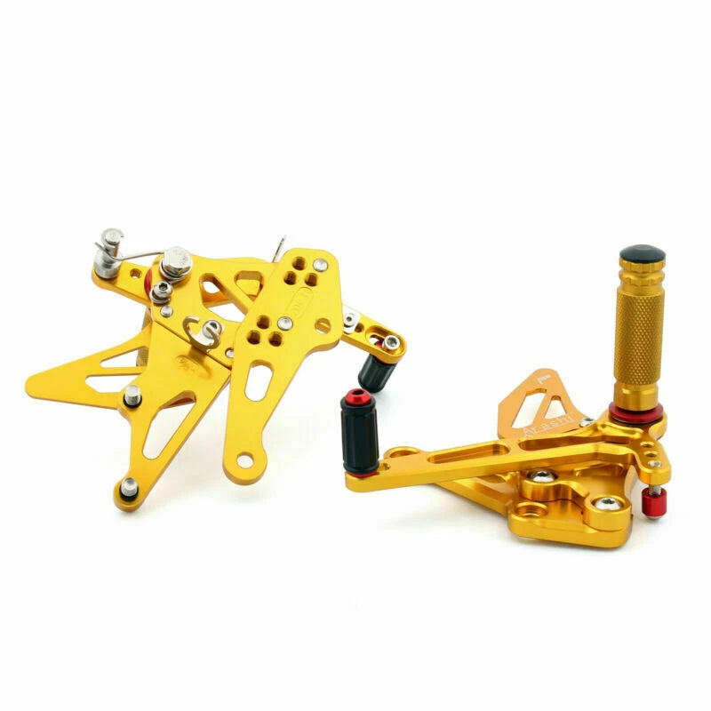 Aluminum Rearsets Footpegs Pedals for Kawasaki Z 1000 (2010–2017) Gold T9