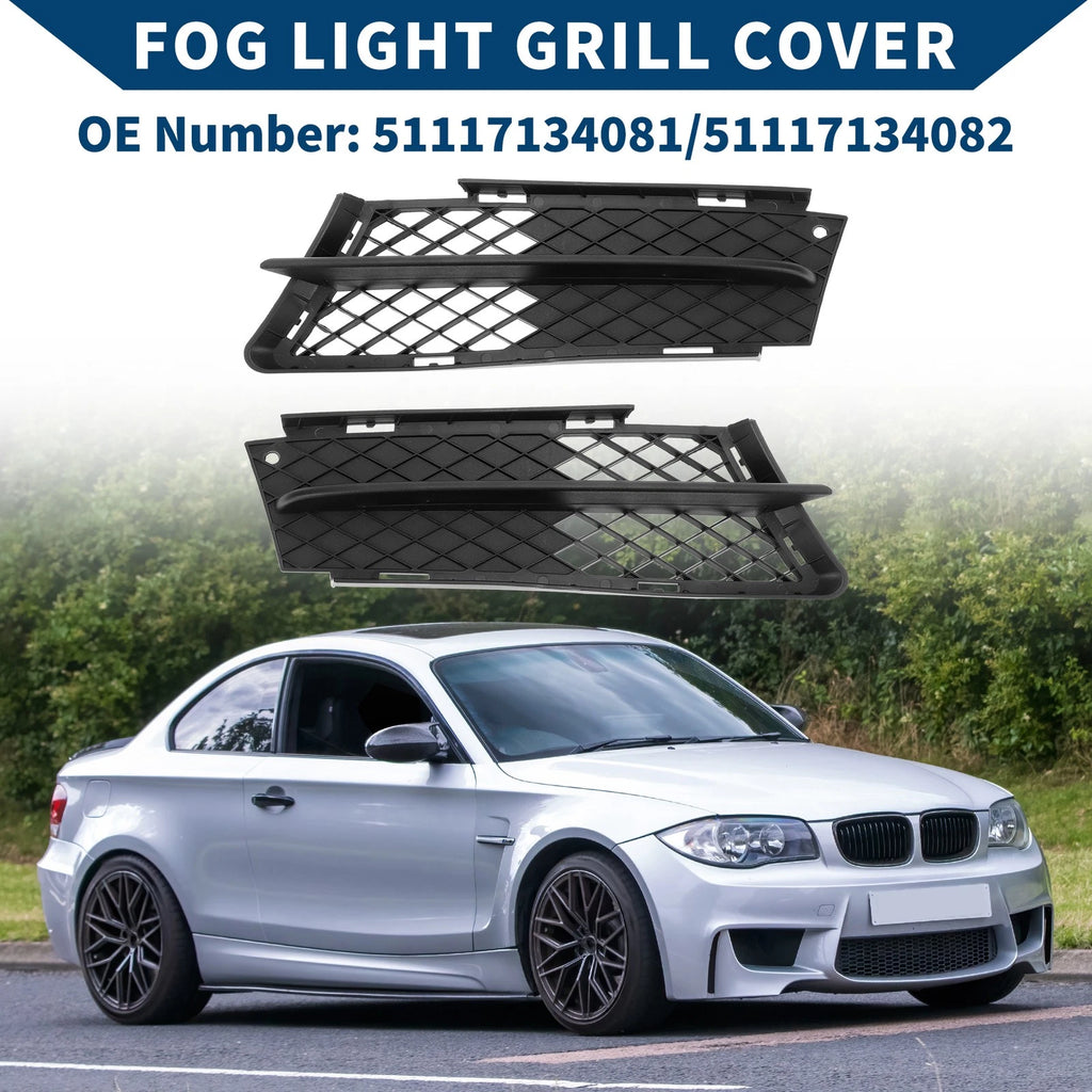 Pair Front Fog Light Grilles Replacement for BMW 3 Series (2012–2019)