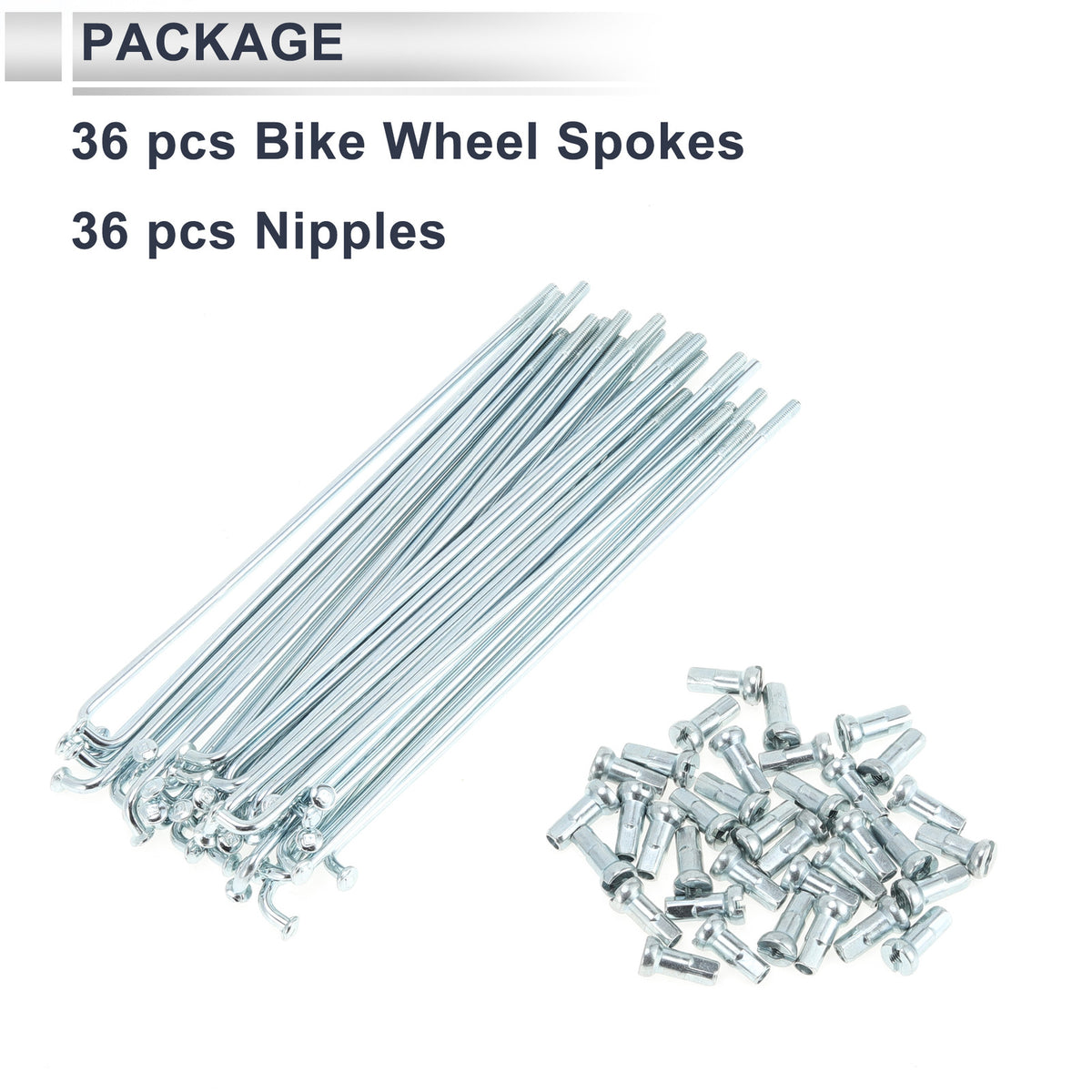 Bicycle Spokes Nipple 130mm Length for 12G Carbon Steel Galvanized