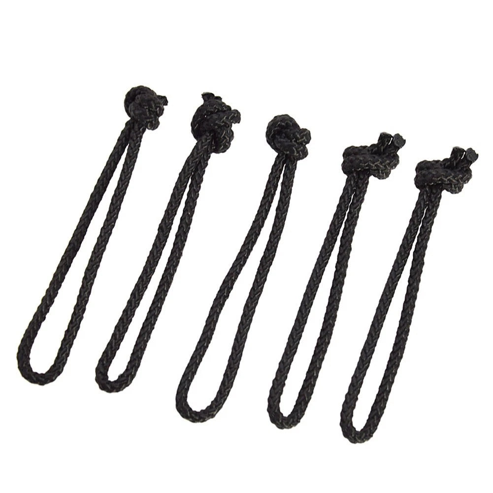 Surfboard Leash String 36cm 4mm Black Nylon Pre Cut