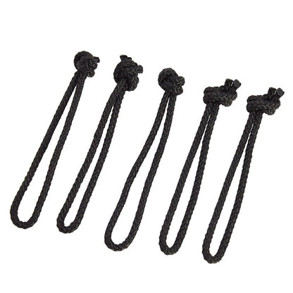 Surfboard Leash String 36cm 4mm Black Nylon Pre Cut