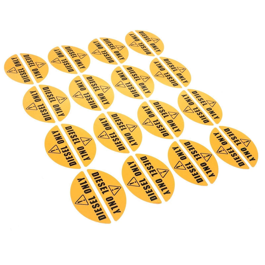 Yellow Diesel Only Sticker for Truck (Gasoline Tank Decal)