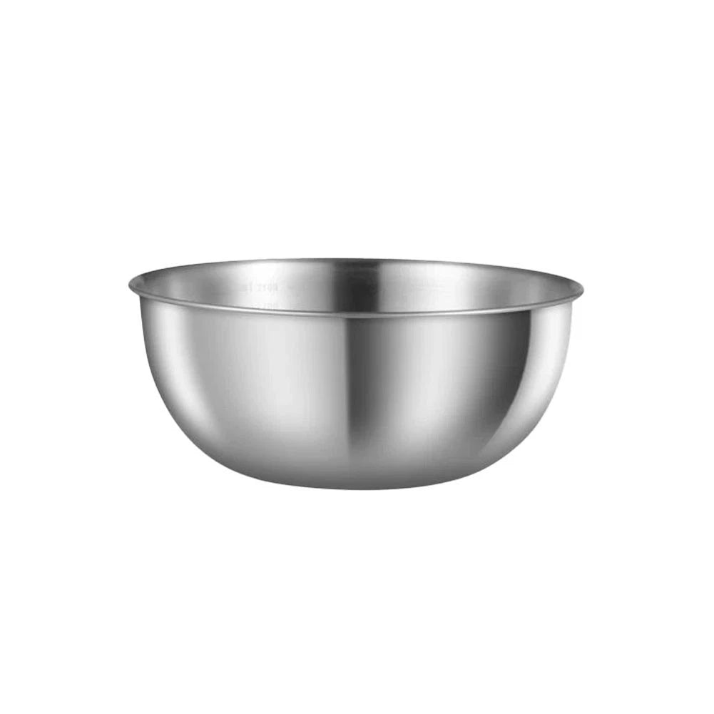 Stainless Steel Prep Bowl 21 cm with Integrated Scale and Secure Cover