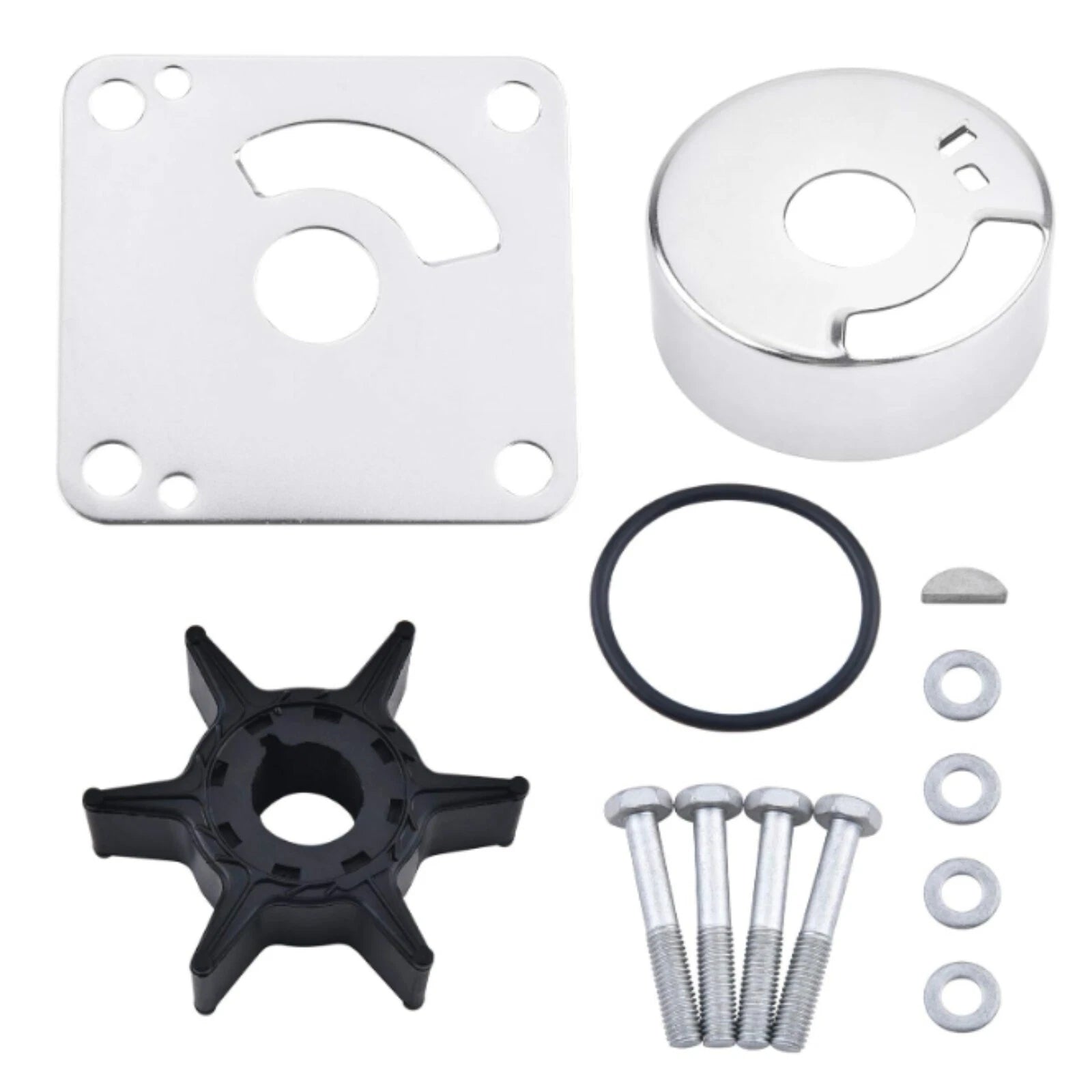 Water Pump Impeller Repair Kit for Yamaha Outboards 20-25 HP (1990–2023)