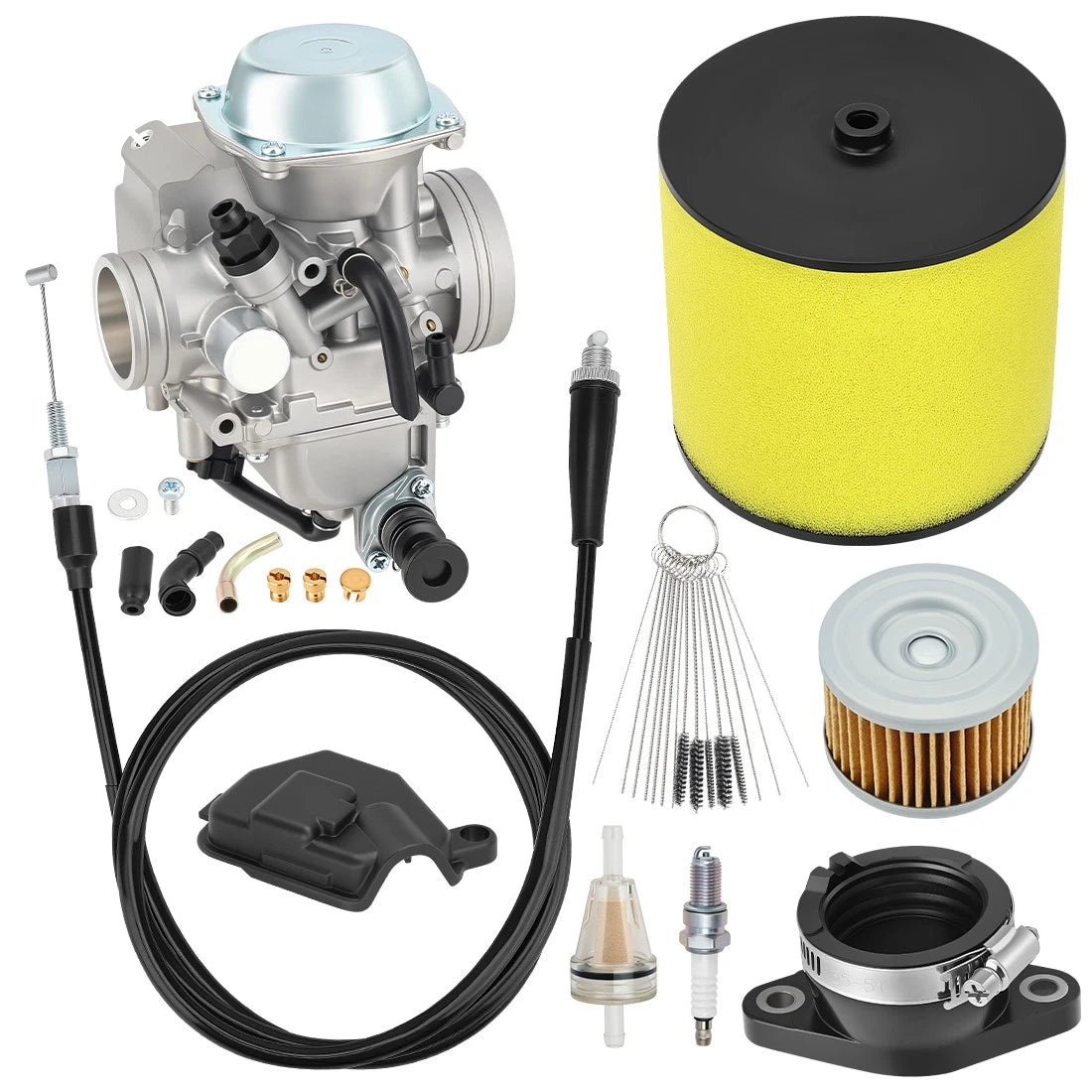 Carburetor for Honda Fourtrax 300 TRX300 TRX300FW (1988–2000) w/Air & Oil Filter Kit