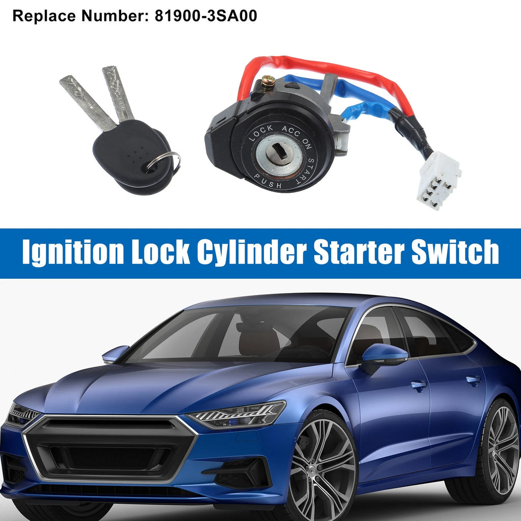 Ignition Switch Lock Cylinder w Key for Hyundai Sonata (2011–2014)