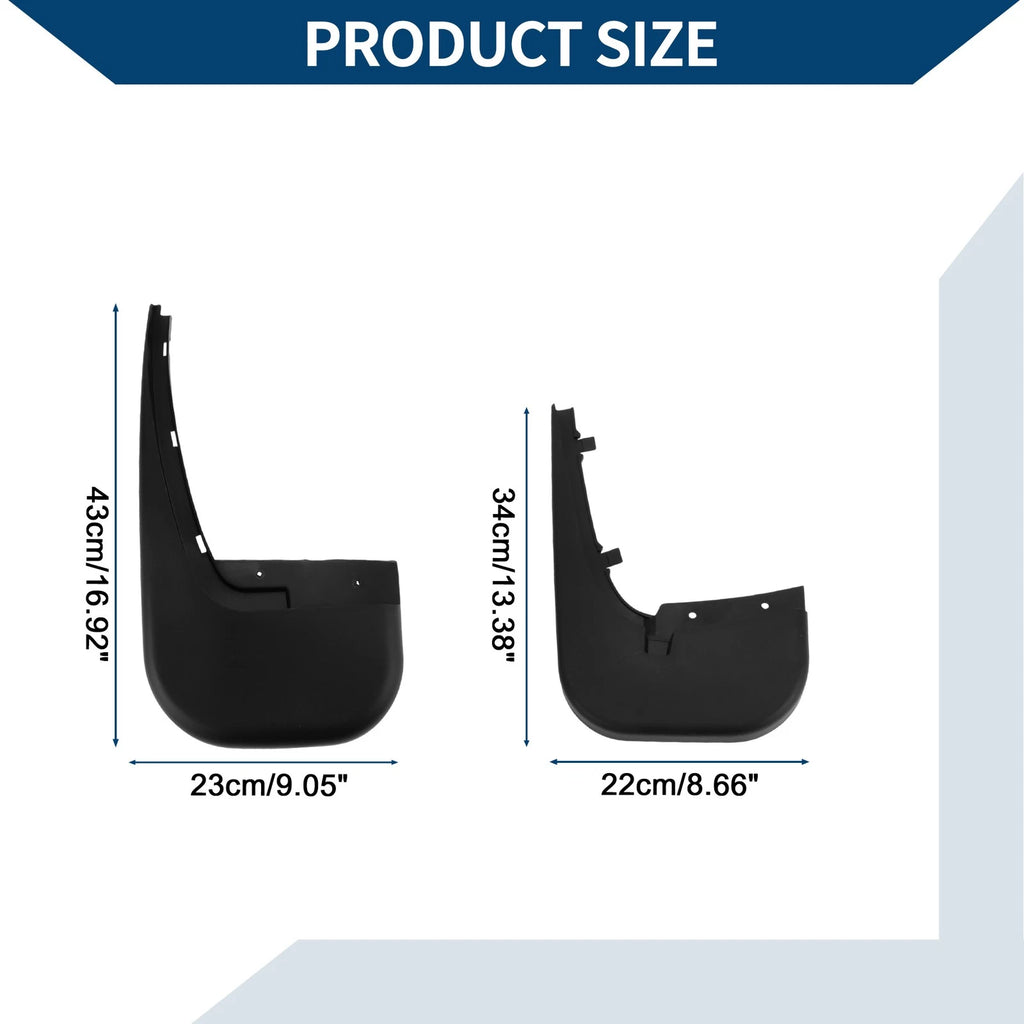 Mud Flaps Splash Guards 1 Set for Mercedes-Benz Viano Vito (2005–2012)