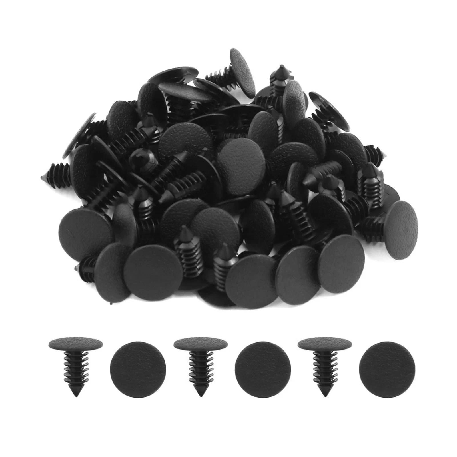 50pcs Push Type Plastic Rivets for Universal Applications (7.5mm Hole)