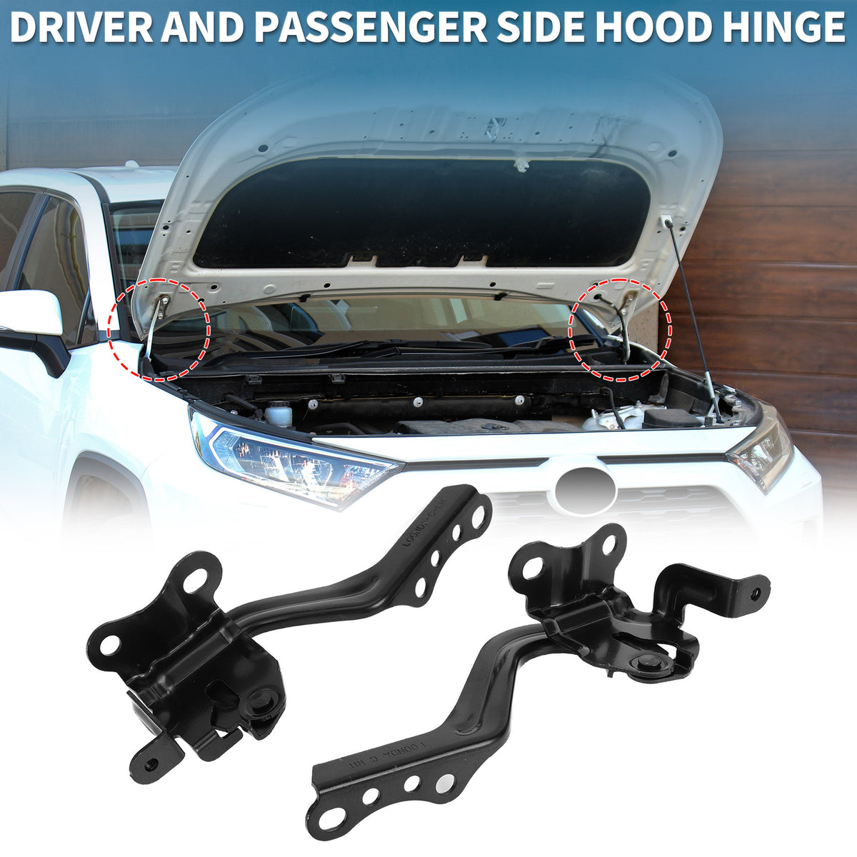 Hood Hinges Front Bonnet Bracket Replacement for Toyota Prius C (2012–2018)