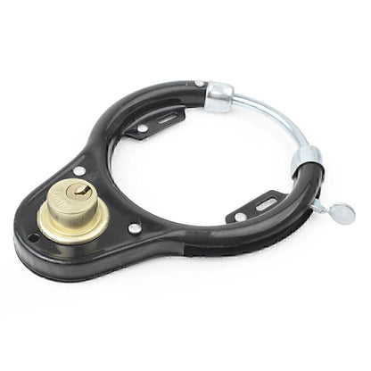 Vintage Bicycle U-Lock Wheel Lock Set Iron Anti-theft Security Protector