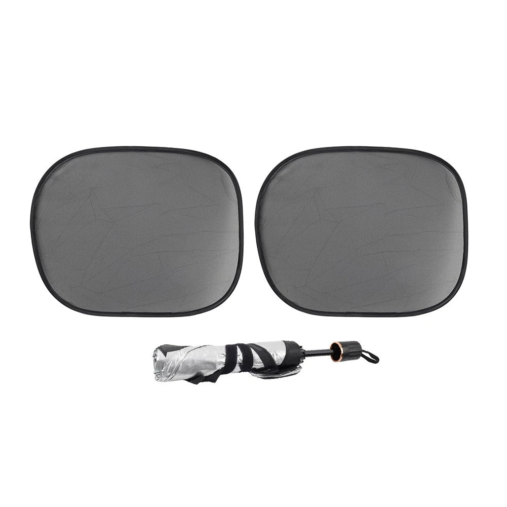 Sun Shade Visor Cover for Auto Front Windshield (Universal Fit)