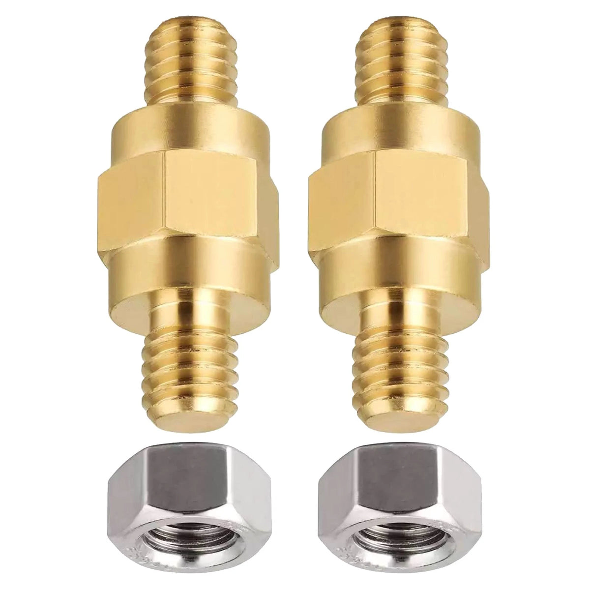 2X Side Post Mount Battery Terminal Adapter Studs for Universal Applications