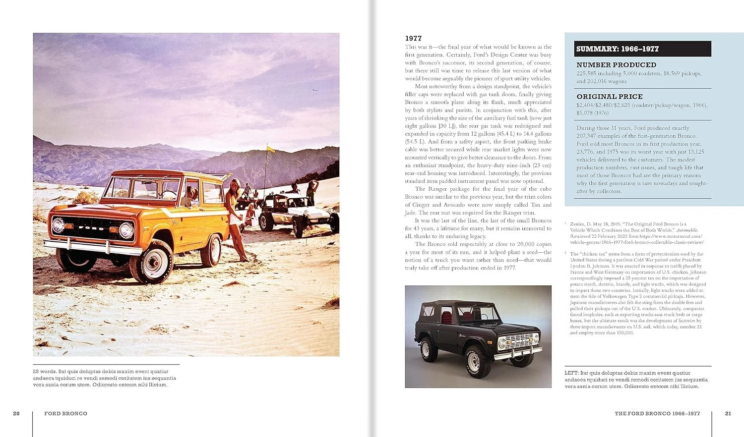 Ford Bronco Illustrated History Book (1966–2021)