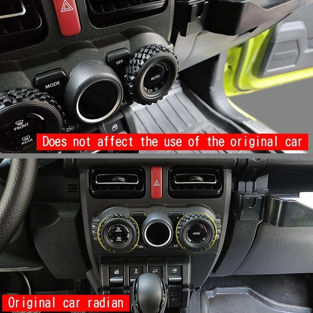 AC Knob Ring Trim for Car Interior Styling (2010–2023)