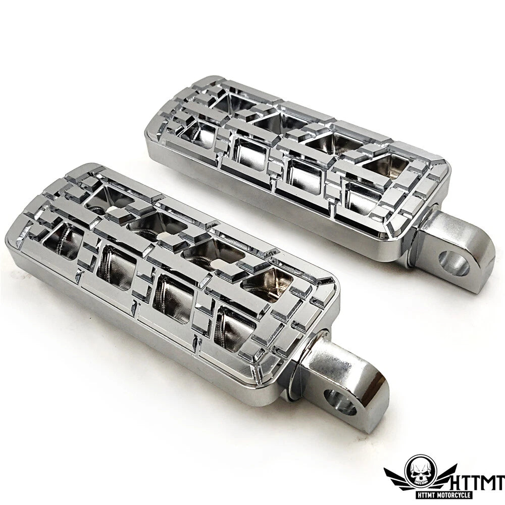 Chrome Dominator Cut Foot Peg for Harley Softail (2012–2023)