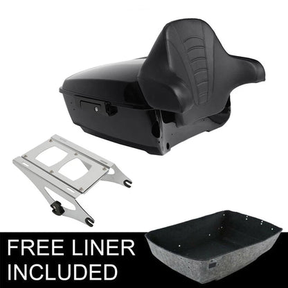 Trunk Pad Backrest Mount Rack for Harley Road Street Glide (2014–2026)