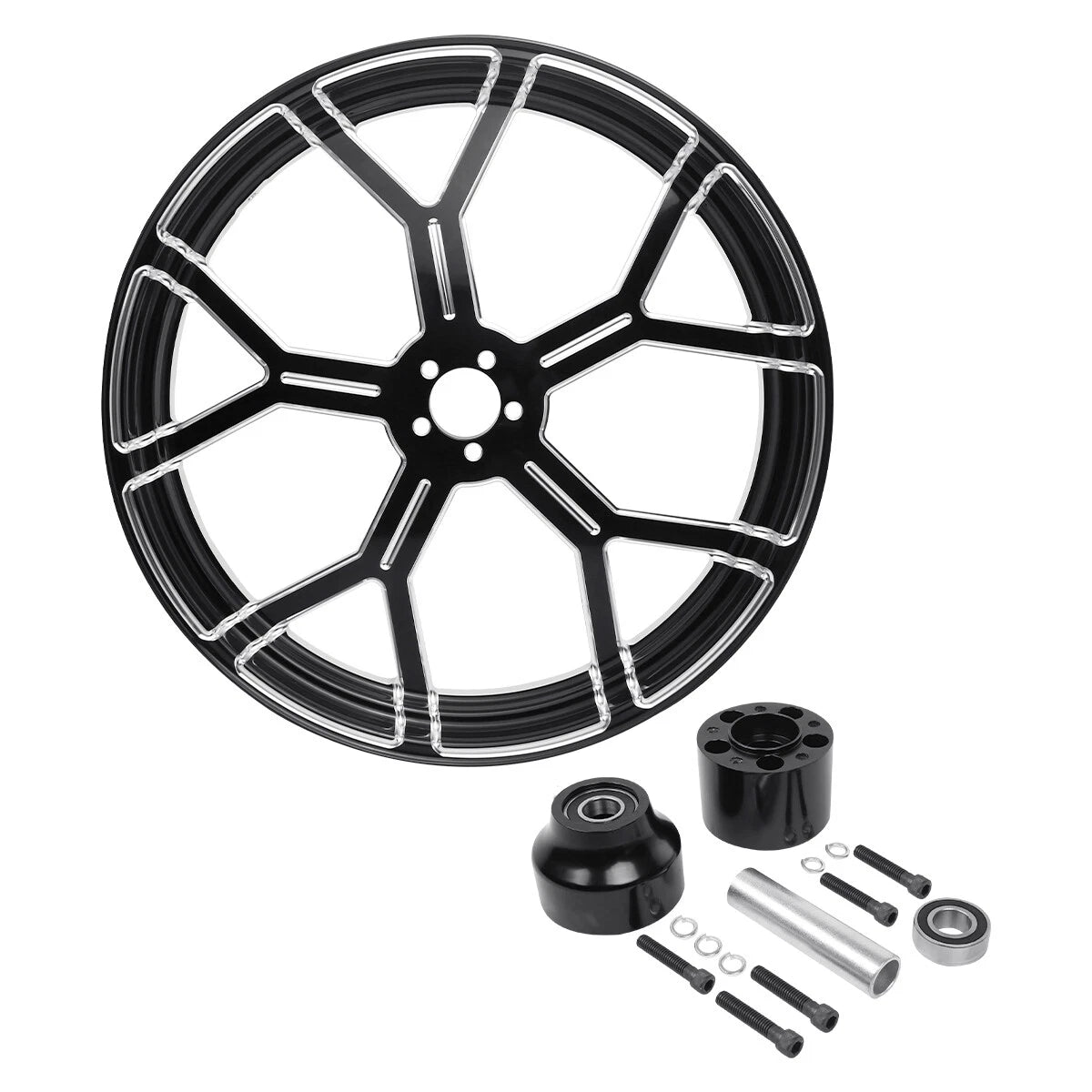 26" Front Wheel Rim with Single Disc Hub for Harley Touring (1997–2021)