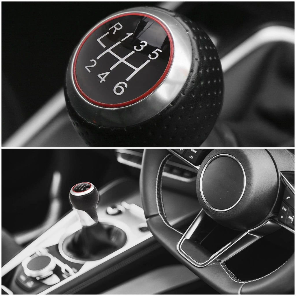 6-Speed Gear Stick Shift Knob Cover Replacement for Audi S3 A3 A4 S4 A5 (2003–2015)