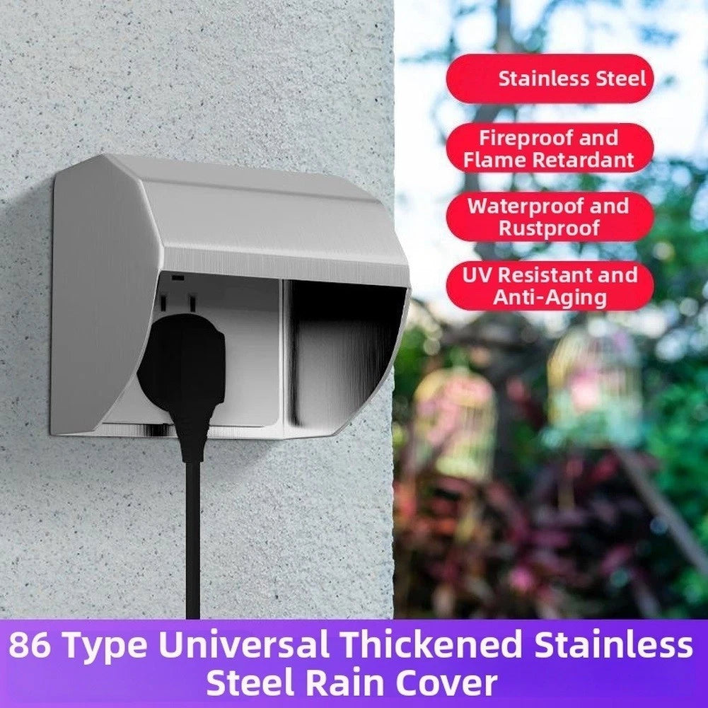 Weatherproof Outdoor Socket Cover for Improved Drainage
