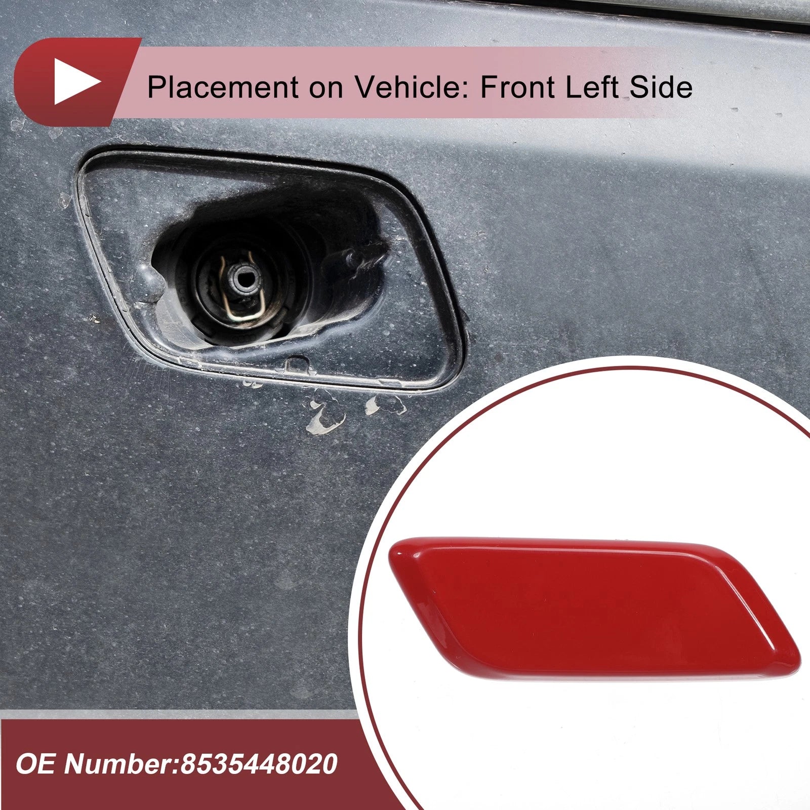 Front Right Headlight Washer Nozzle Cover Replacement for Lexus RX350 (2013–2015)