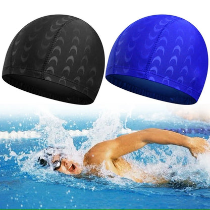 Swimming Hat Cap for Unisex Waterproof Lightweight Nylon