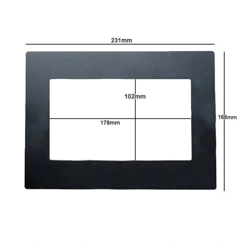 Car MP3 Radio Player Panel Frame for Universal Fit (231x168mm)
