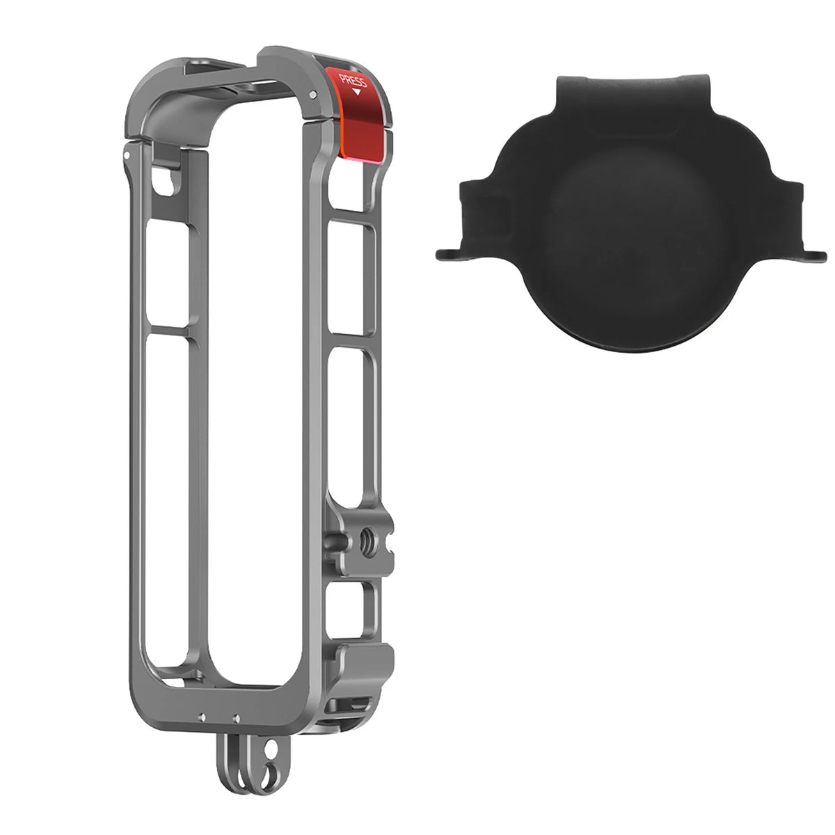 Protective Frame Case with Silicone Lens Cover for Insta360 X4 (2023)