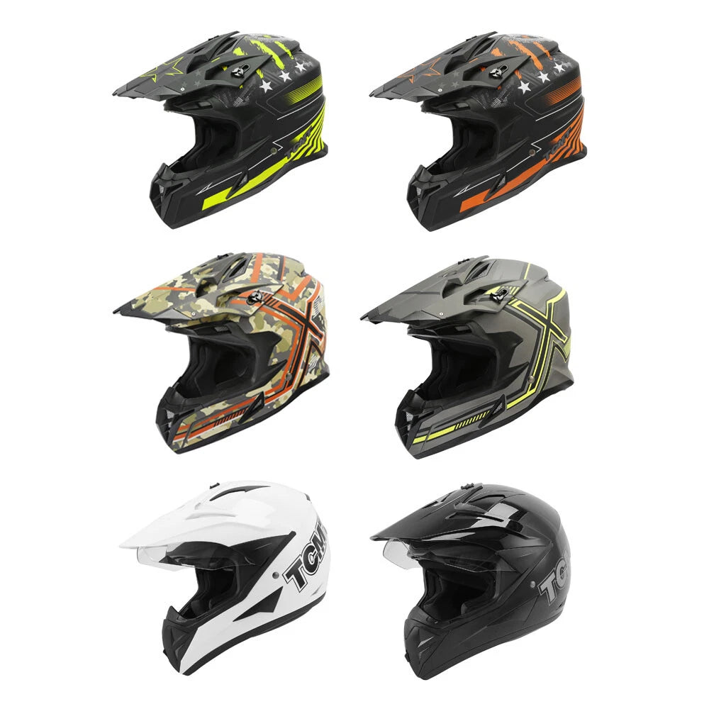 Full Face Helmet for DOT Motorcycle (M/L/XL/XXL)