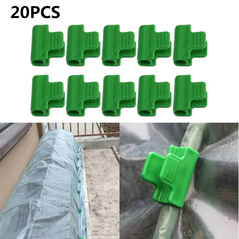 20 Pipe Clamps for Greenhouses and Cold Frames (11mm Diameter)