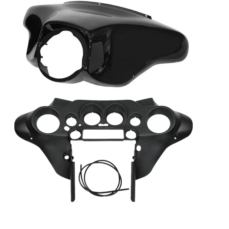ABS Batwing Inner Outer Fairing for Harley Electra Glide (1996–2013) Black