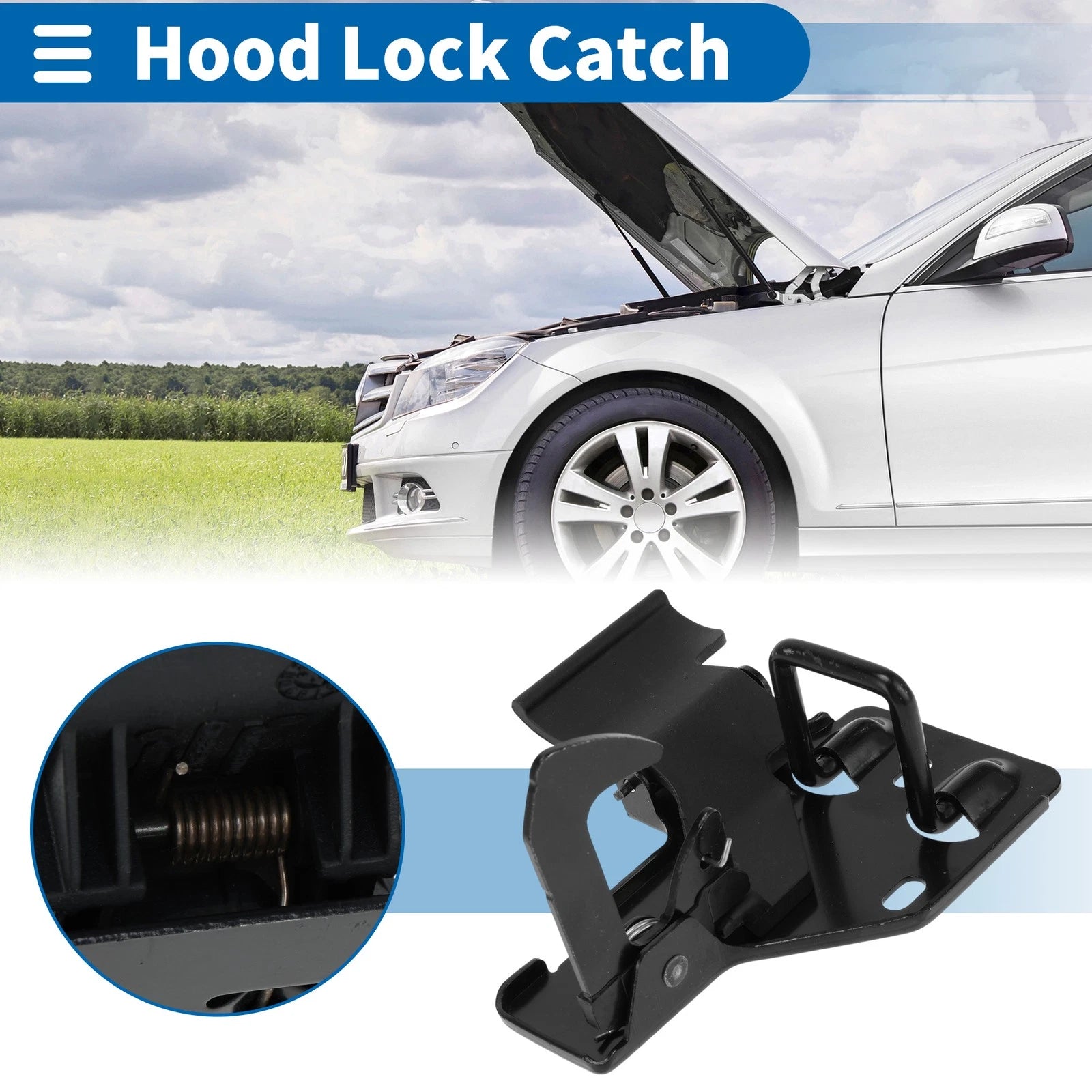 Hood Latch Assembly OEM Replacement for Volkswagen Touareg (2002–2010)